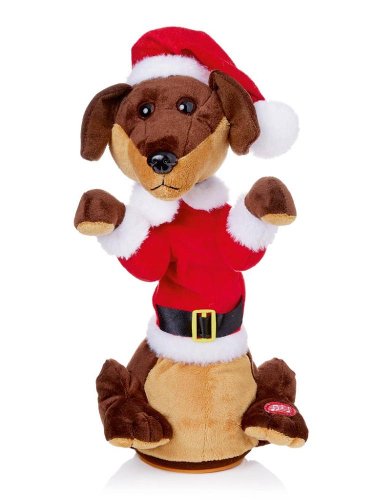 Animated Decorations | 30cm B/O Dancing Sausage Dog with Singing Animated Decorations Animated Decorations