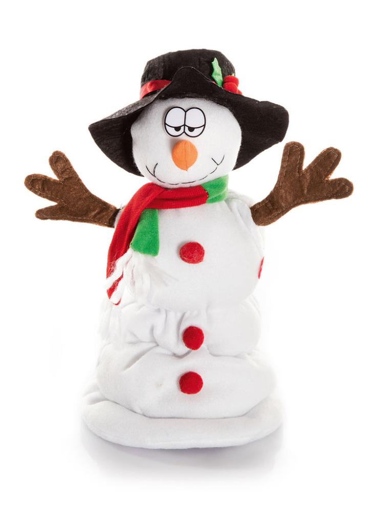 Animated Decorations | 35cm Battery Operated Singing Sherbert the Snowman Animated Decorations Animated Decorations