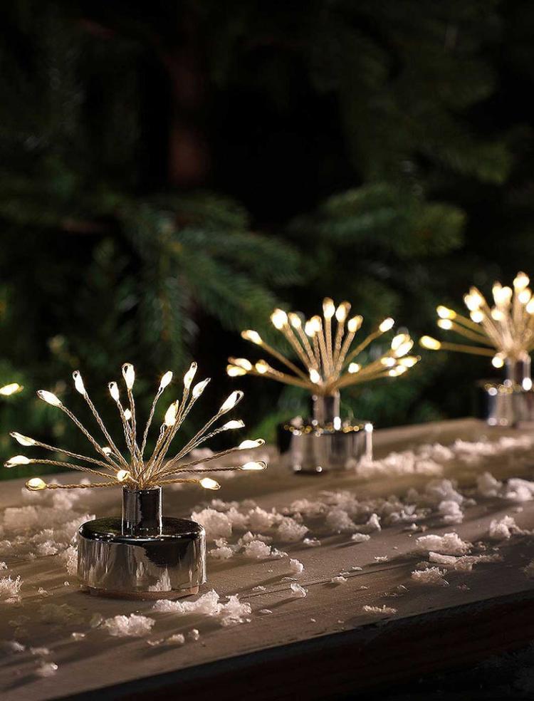 Battery Operated Lights | 6 Firework T-Lights With 20 Micro Leds Battery Operated Lights Battery Operated Lights