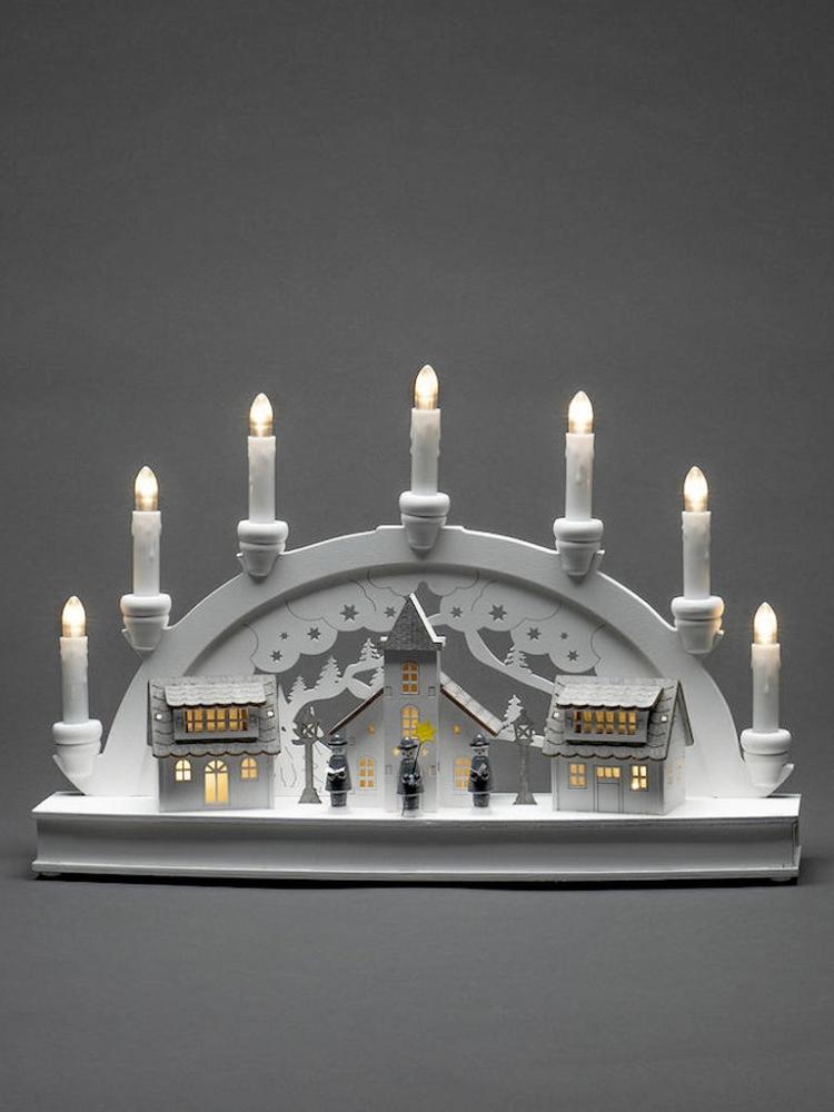 Christmas Candlebridges | B/O Wooden Houses Candlebridge with 10 LEDs Christmas Candlebridges Christmas Candlebridges