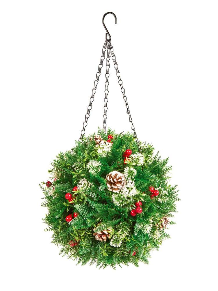 Christmas Floristry | 30cm Hanging Christmas Ball Christmas Floristry Christmas Floristry