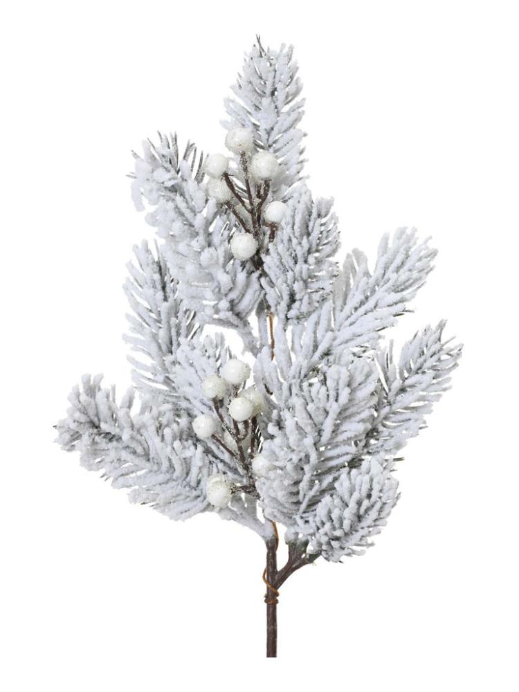 Christmas Floristry | 36cm Snowy Branch with White Berries Christmas Floristry Christmas Floristry