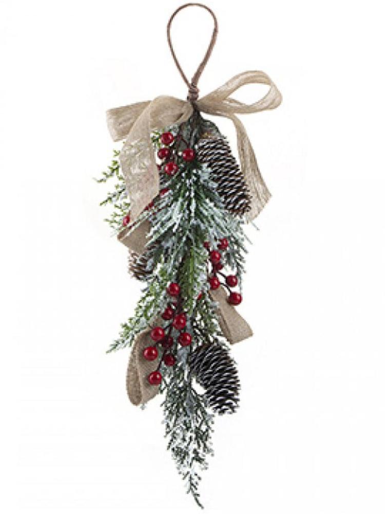 Christmas Floristry | 50cm Berry Pine Drop Christmas Floristry Christmas Floristry