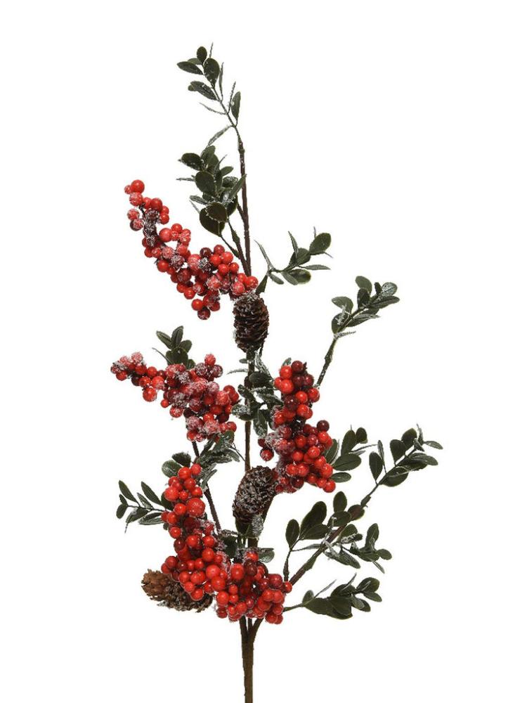 Christmas Floristry | 65cm Spray With Berries Pinecones Christmas Floristry Christmas Floristry