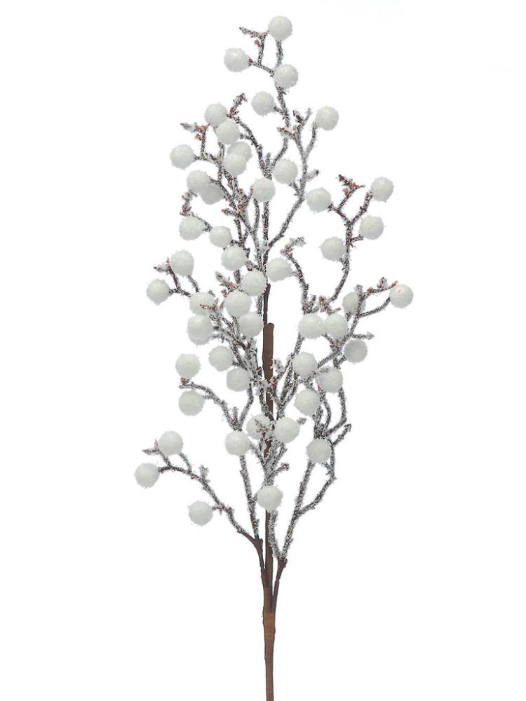 Christmas Floristry | 71cm White Snowy Berry Branch Stem Christmas Floristry Christmas Floristry