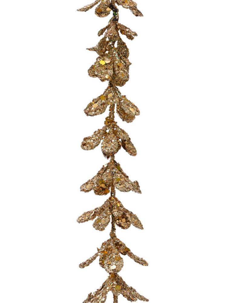 Christmas Garlands | 1.5M Gold Sparkle Garland with Glitter Christmas Garlands Christmas Garlands