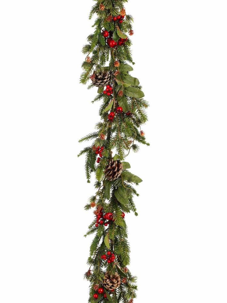 Christmas Garlands | 1.8M (6ft) Austin Garland with Berries & Cones Christmas Garlands Christmas Garlands