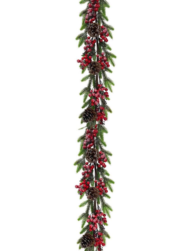 Christmas Garlands | 1.8M (6ft) Red Berry Garland Christmas Garlands Christmas Garlands