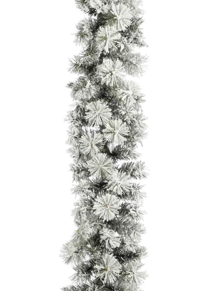 Christmas Garlands | 2.7M (9ft) x 25cm Frosted Dinsmore Garland with 156 Tips Christmas Garlands Christmas Garlands