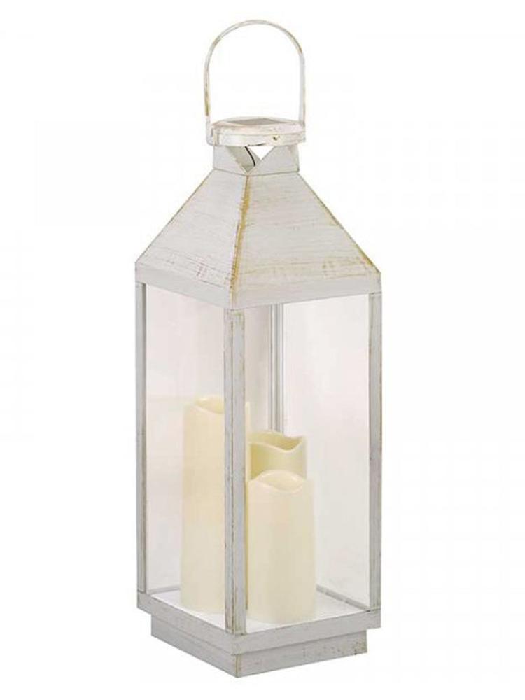 Christmas Lanterns | Riga Solar Lantern – Ivory Indoor Christmas Lights Christmas Lanterns