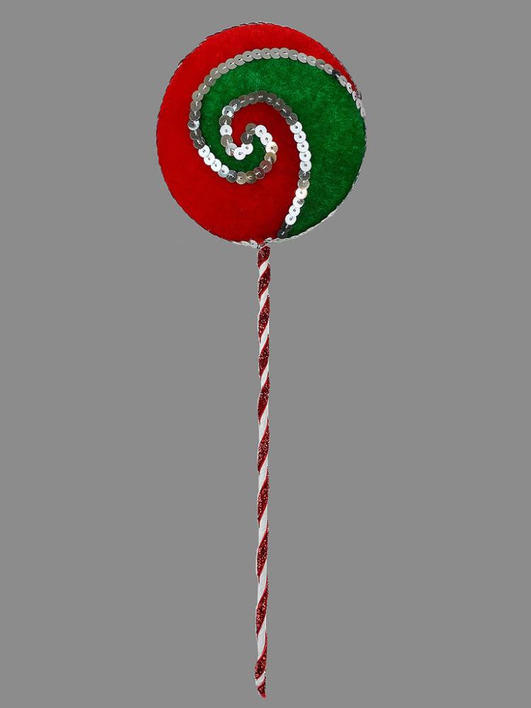 Christmas Picks and Stems | 45cm Lolly Pick – Red/Green Christmas Picks & Stems Christmas Picks & Stems