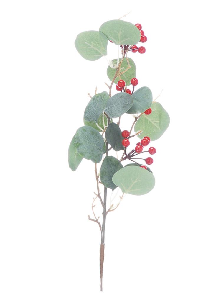 Christmas Picks and Stems | 57cm Eucalyptus Red Berry Pick Christmas Picks & Stems Christmas Picks & Stems