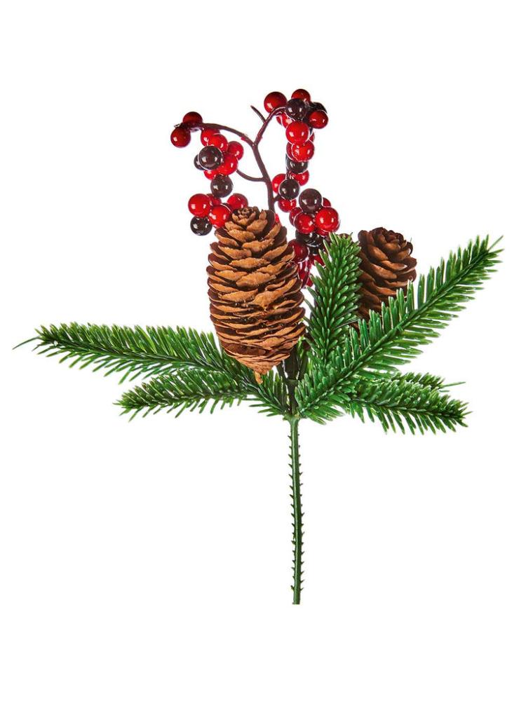 Christmas Picks and Stems | Red Berry PE Pick Christmas Floristry Christmas Floristry