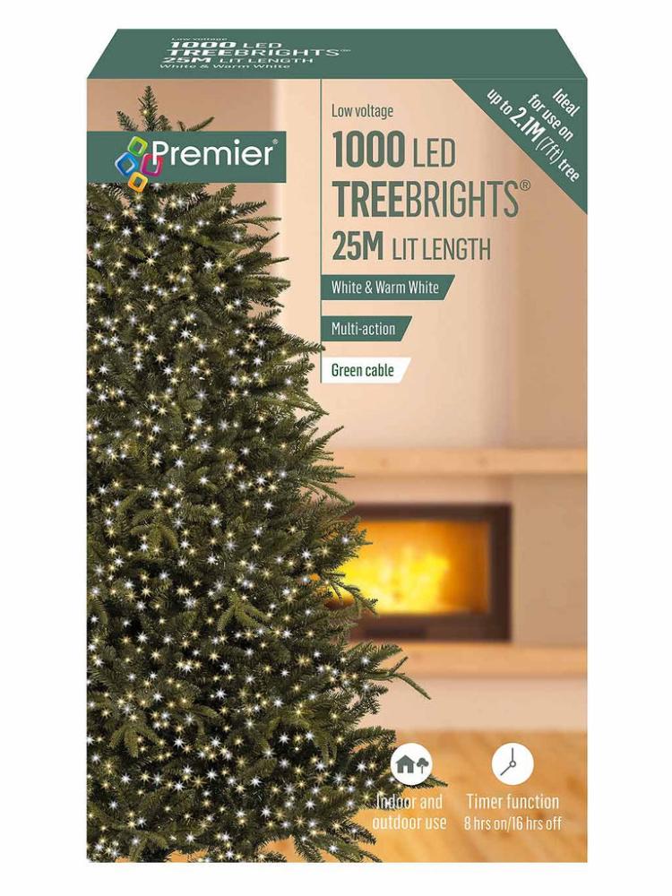 Christmas Tree Lights | 1000 LED Christmas Treebrights with Timer – Warm White & White Christmas Tree Lights Christmas Tree Lights