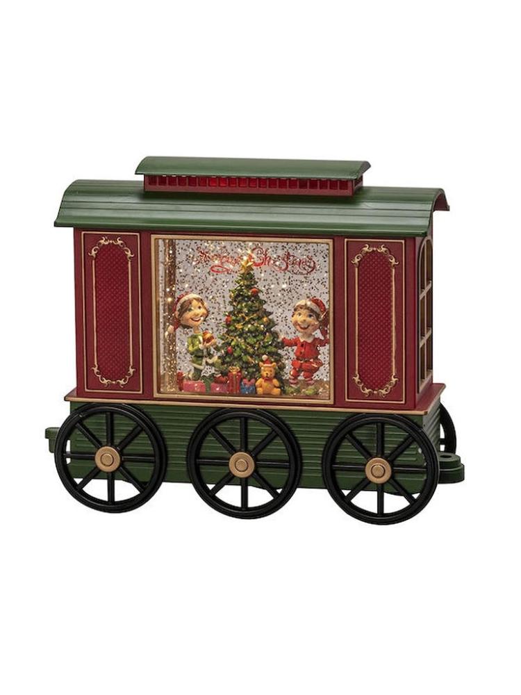 Christmas Water Spinners | Water Lantern Train Carriage Christmas Water Spinners Christmas Water Spinners