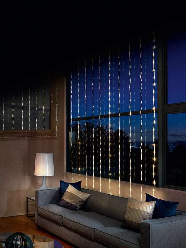 Curtain / Window Lights | 240 LED Waterfall Curtain Lights – Warm White Curtain / Window Lights Curtain / Window Lights