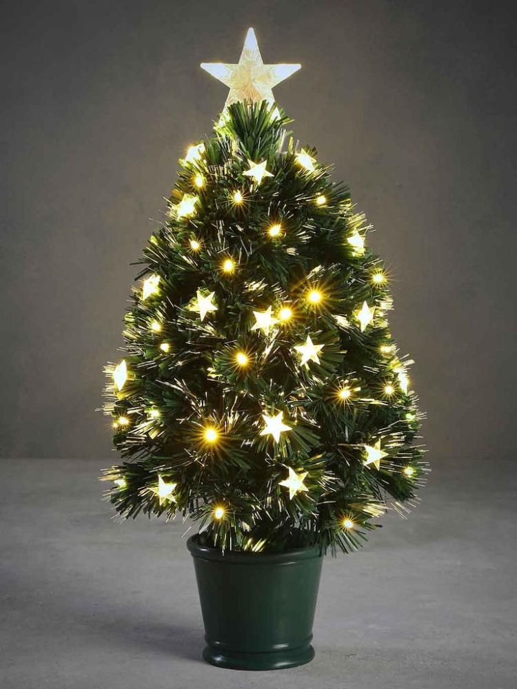 Fibre Optic Christmas Trees | Mercury Fibre Optic Tree with Warm White LEDs Artificial Christmas Trees Fibre Optic Christmas Trees