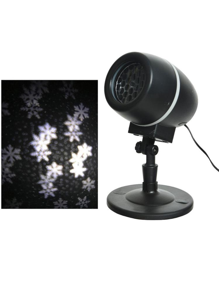 Laser Light Projectors | 35cm LED Spinning Snowflake Projector – White Laser Light Projectors Laser Light Projectors