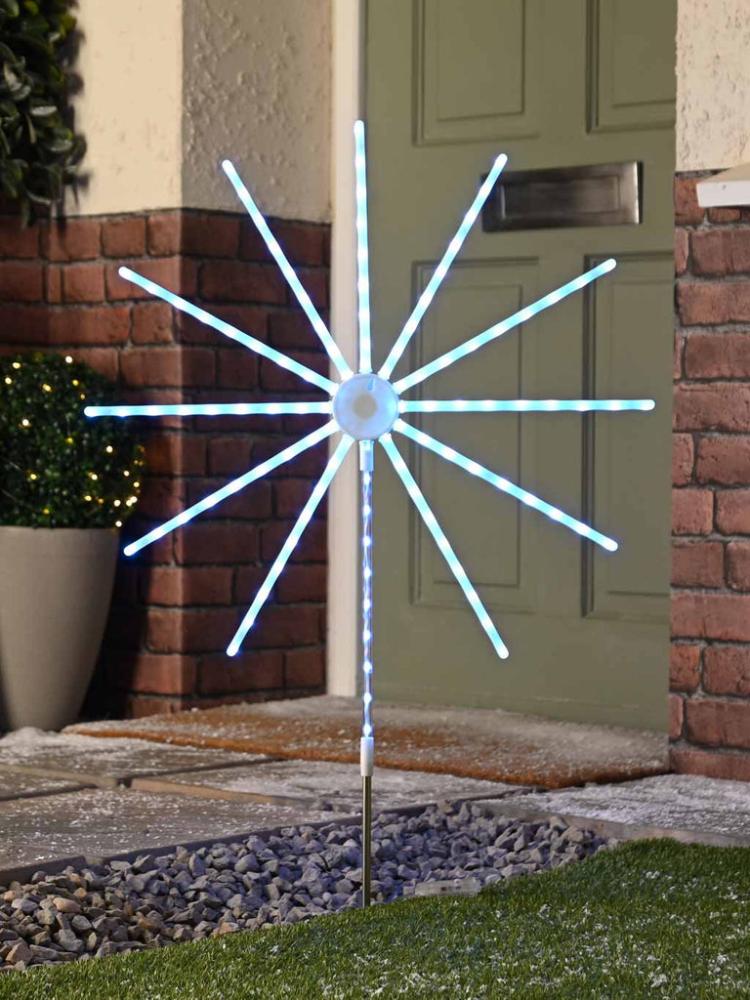 Lit Christmas Decorations | 108cm Firework Decoration Indoor Christmas Lights Lit Christmas Decorations