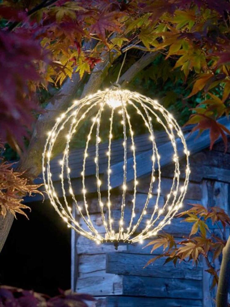 Lit Christmas Decorations | 190 LED Twinkling Orb – 30cm Indoor Christmas Lights Lit Christmas Decorations