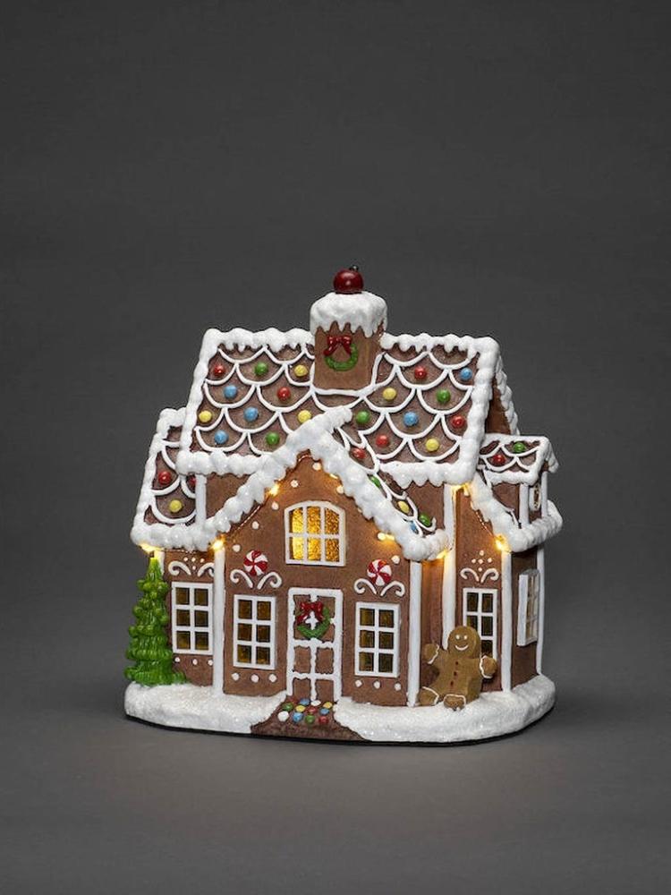 Lit Christmas Decorations | Gingerbread House LED Indoor Christmas Lights Lit Christmas Decorations