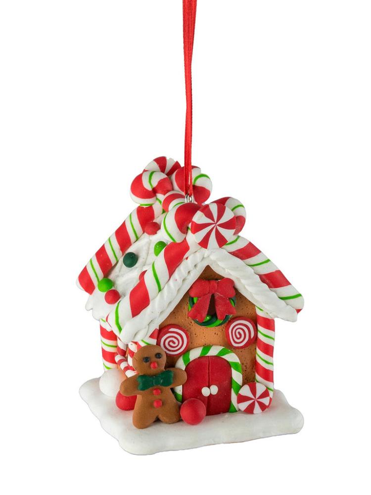 Lit Christmas Decorations | Small Gingerbread House with LED Light Indoor Christmas Lights Lit Christmas Decorations