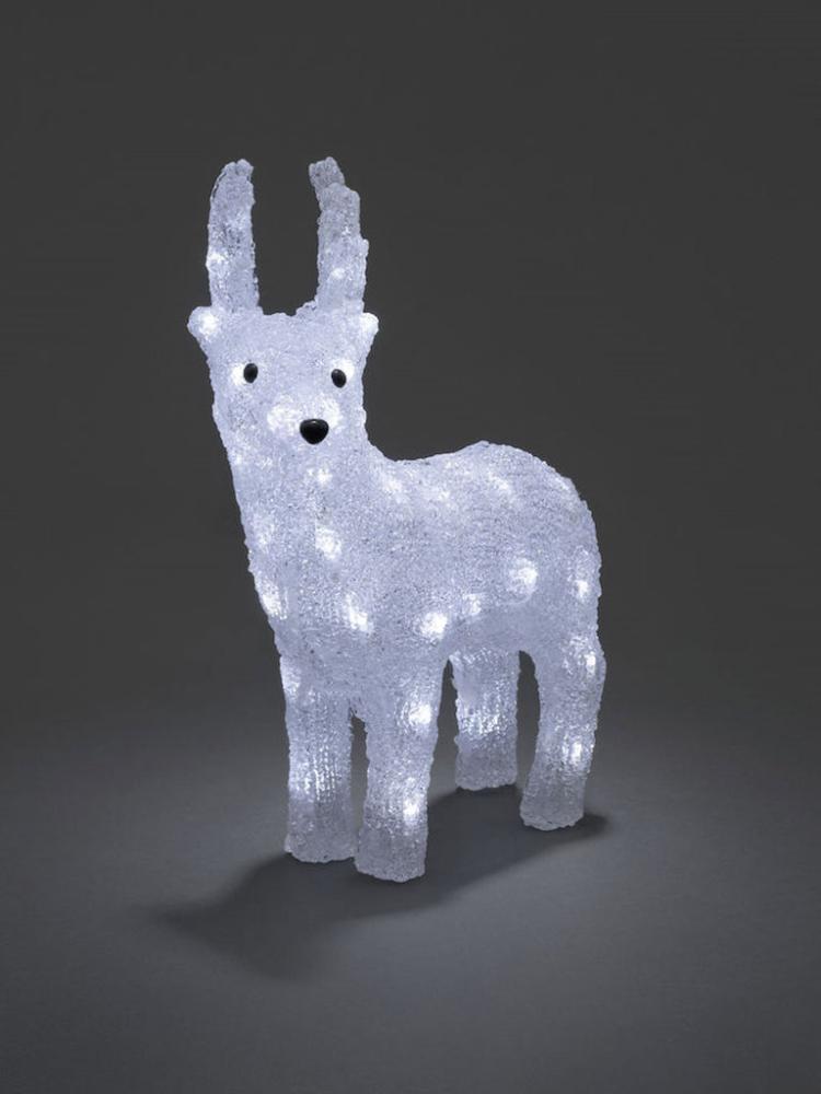 Outdoor Christmas Figures | 38cm Acrylic Reindeer with 32 White LEDs Outdoor Christmas Figures Outdoor Christmas Figures