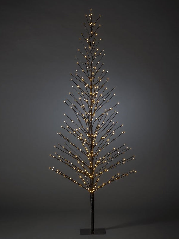 Outdoor Christmas Trees | 210cm (7ft) Tree with Amber Firefly LEDs Artificial Christmas Trees Outdoor Christmas Trees