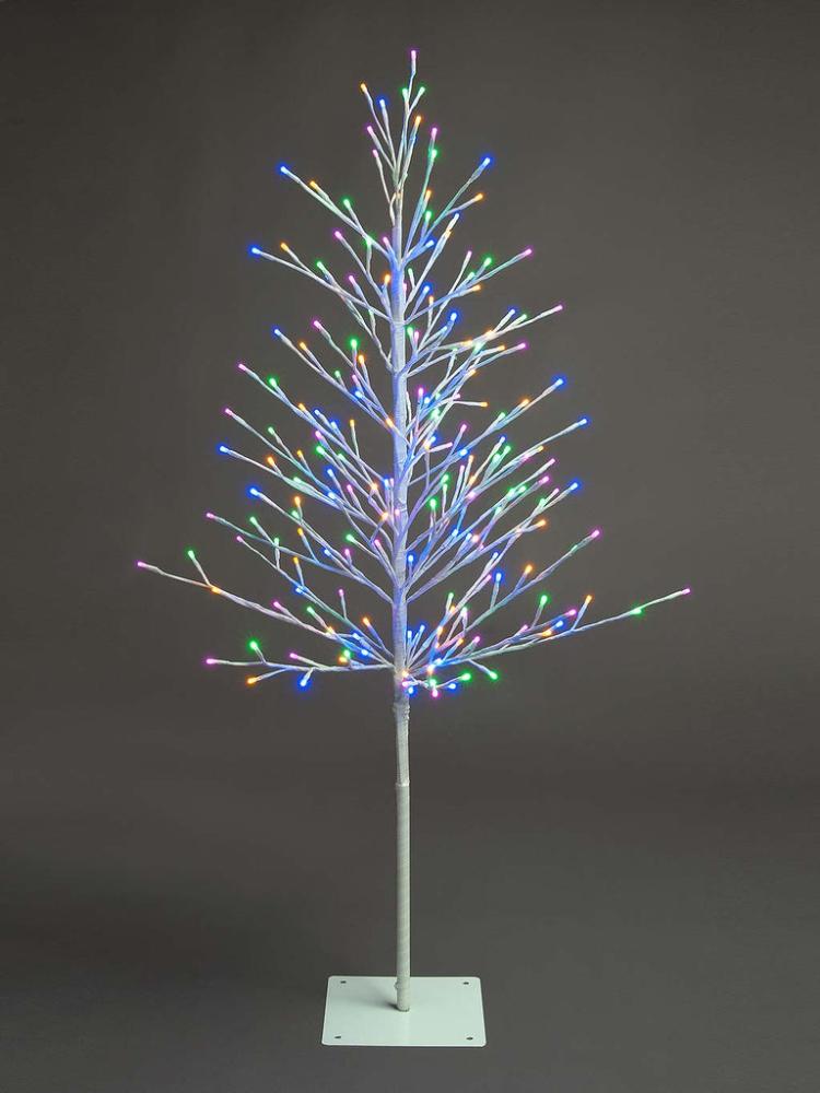 Outdoor Christmas Trees | 90cm Lit 3D Twig Tree – Multicolour Pastel LEDs Artificial Christmas Trees Outdoor Christmas Trees