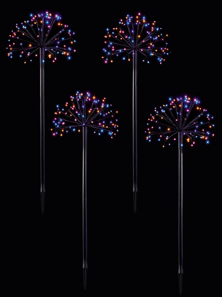 Path Lights | Set of 4 Large Sputnik Path Finders Outdoor Christmas Lights Path Lights