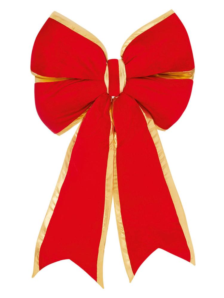 Room Decorations | 76 x 60cm Giant Velour Bow Christmas Decorations Ribbons & Bows