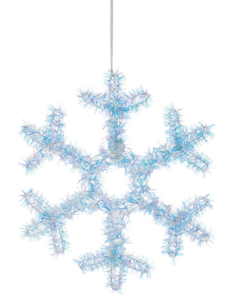 Room Decorations | Iridescent Tinsel Snowflake Christmas Decorations Room Decorations