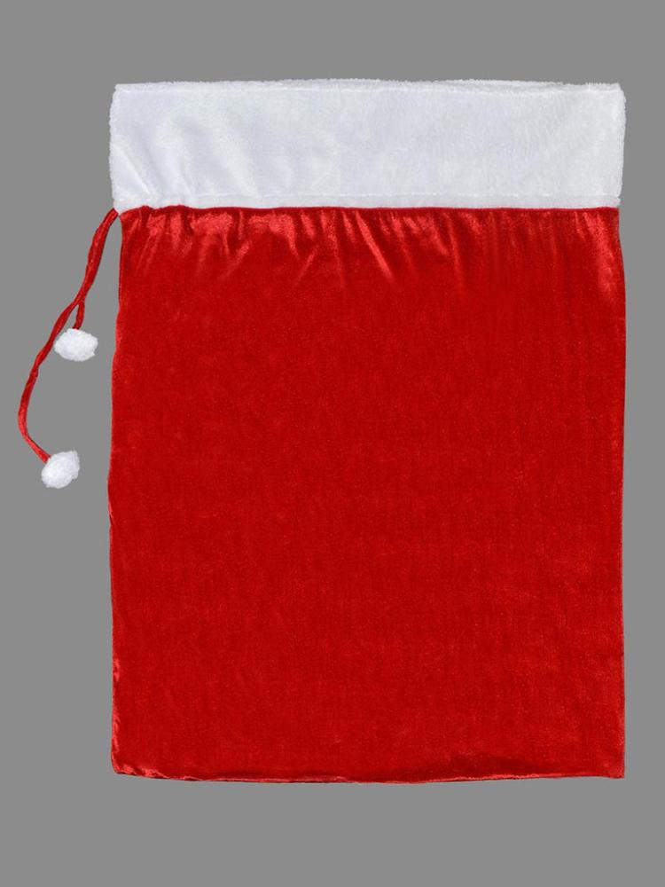 Sacks & Stockings | 100 x 75cm Pom Pom Giant Christmas Sack – Red Christmas Decorations Sacks & Stockings