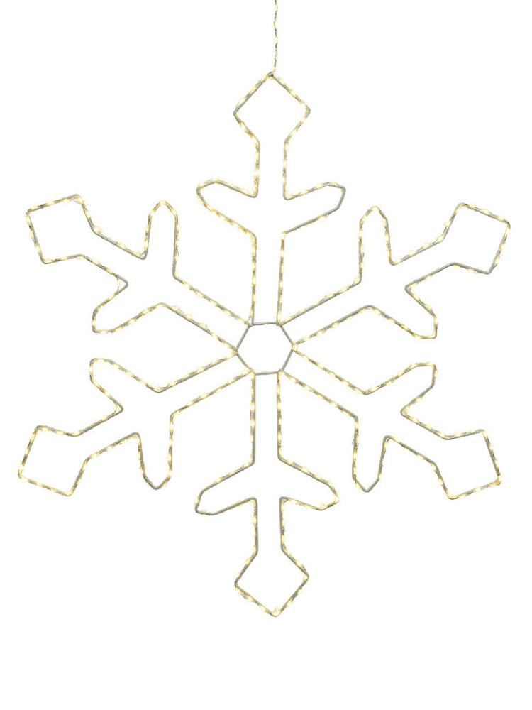 Silhouettes | 37cm Micro LED Hanging Snowflake – Warm White Outdoor Christmas Lights Silhouettes