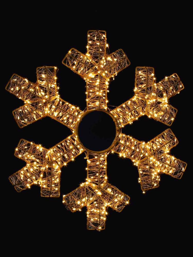 Silhouettes | 45cm Snowflake with 600 LEDs Outdoor Christmas Lights Silhouettes