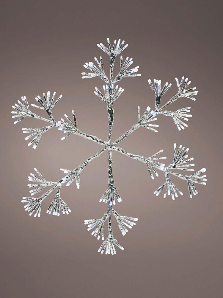 Silhouettes | 48cm Starburst Flashing Snowflake Outdoor Christmas Lights Silhouettes