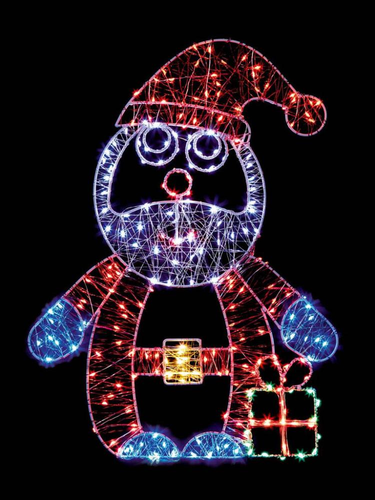 Silhouettes | 50cm MicroBright Santa Motif with 240 LEDs Outdoor Christmas Lights Silhouettes