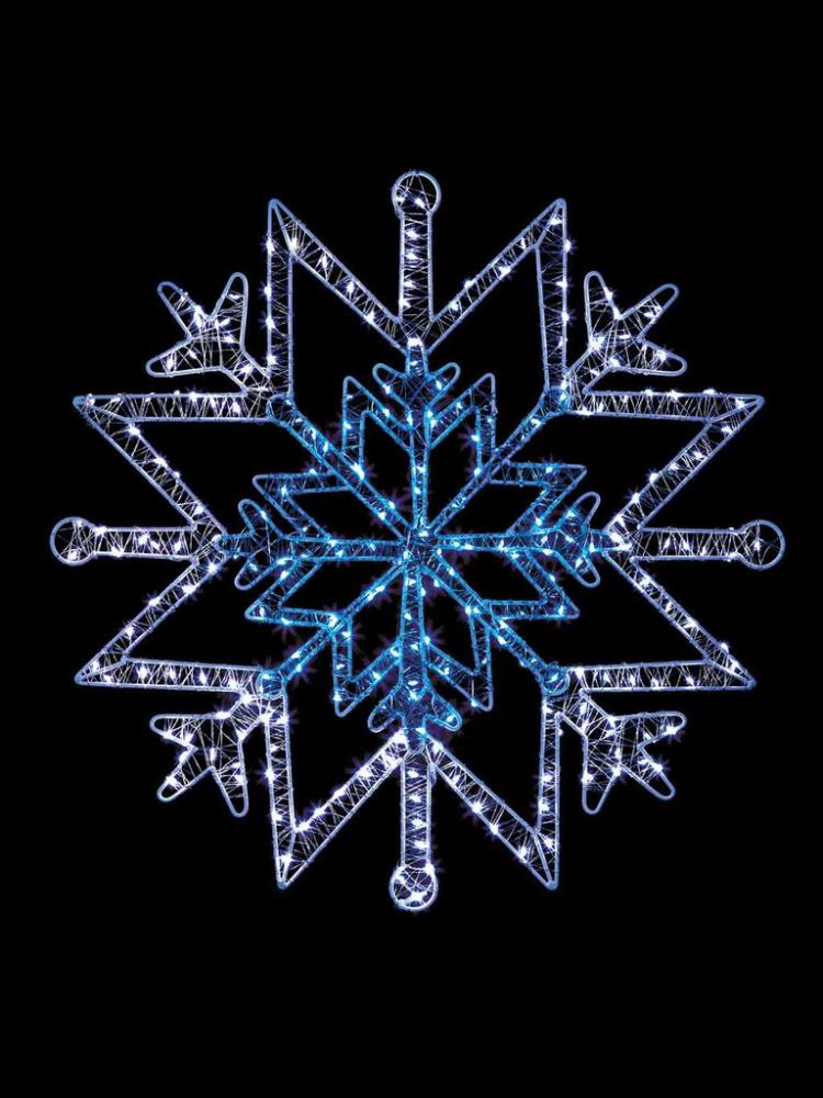 Silhouettes | 50cm MicroBright Snowflake Motif with 260 LEDs Outdoor Christmas Lights Silhouettes