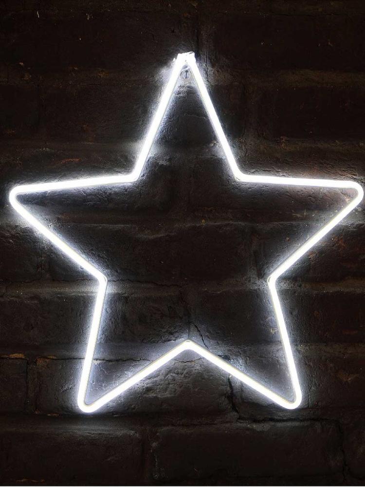 Silhouettes | 50cm Neon Star Silhouette Outdoor Christmas Lights Silhouettes