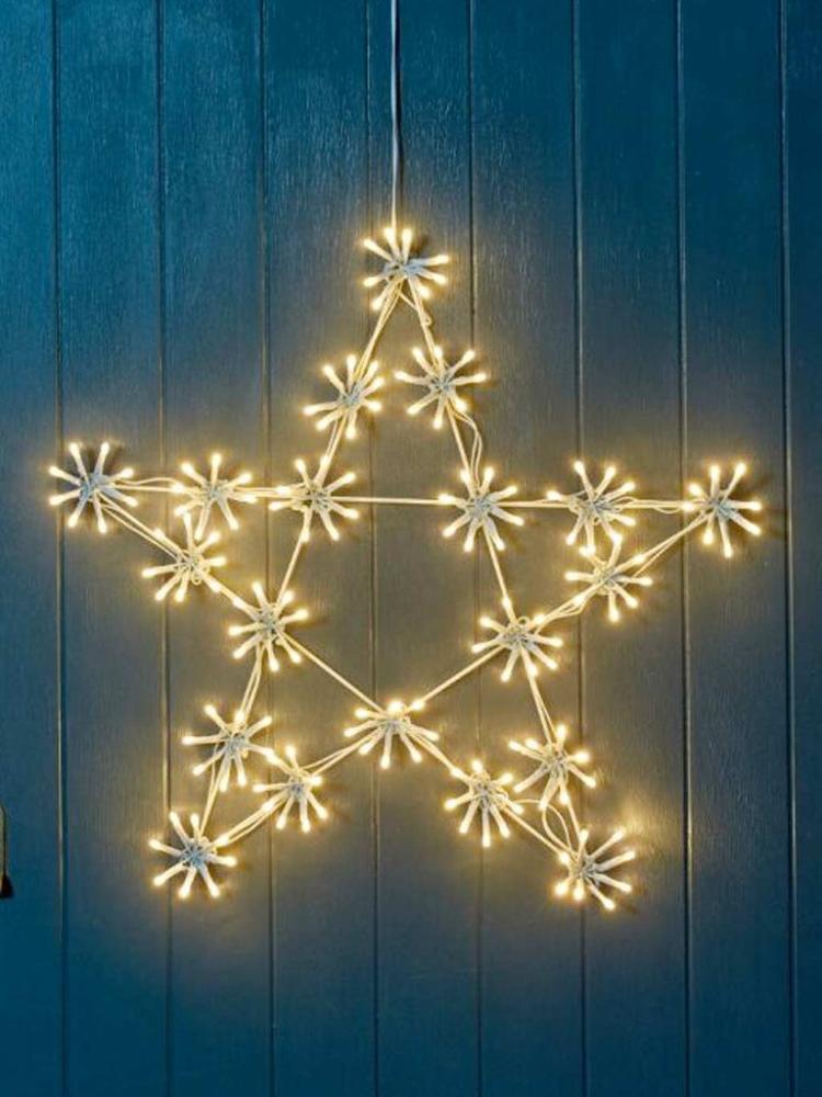 Silhouettes | 50cm SparkleStar LED Silhouette – Warm White Outdoor Christmas Lights Silhouettes