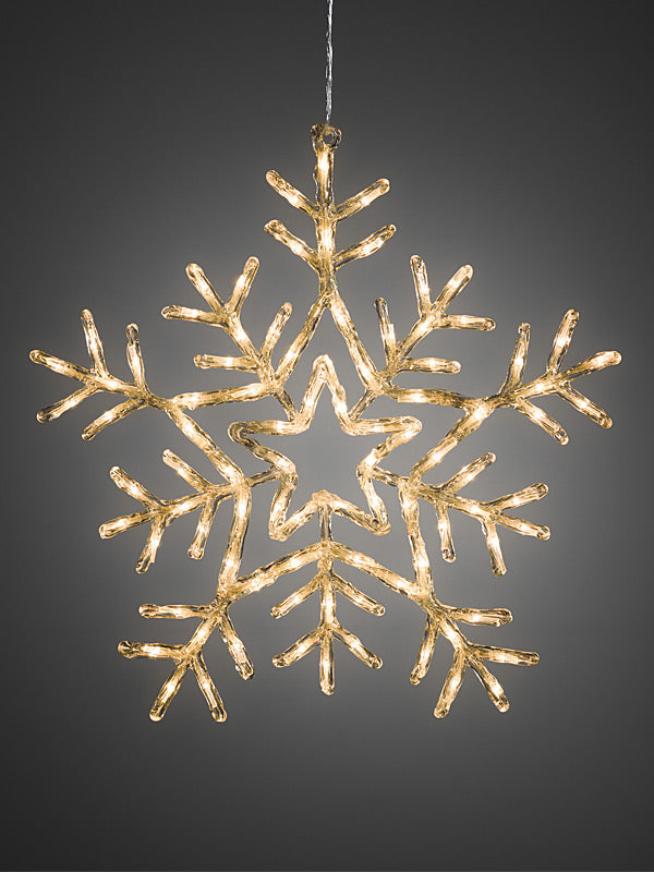 Silhouettes | 58cm LED Acrylic Snowflake – Warm White Outdoor Christmas Lights Silhouettes