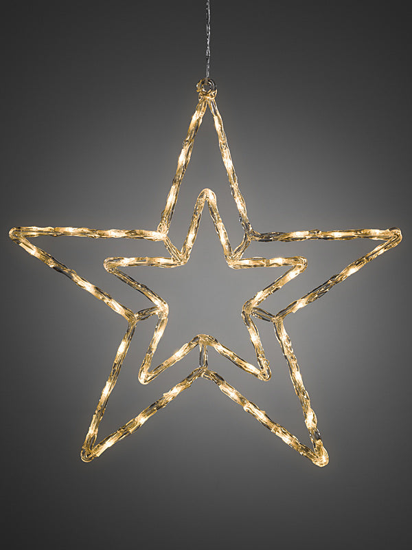 Silhouettes | 58cm LED Acrylic Star – Warm White Outdoor Christmas Lights Silhouettes