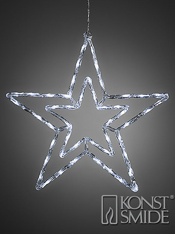 Silhouettes | 58cm LED Acrylic Star – White Outdoor Christmas Lights Silhouettes