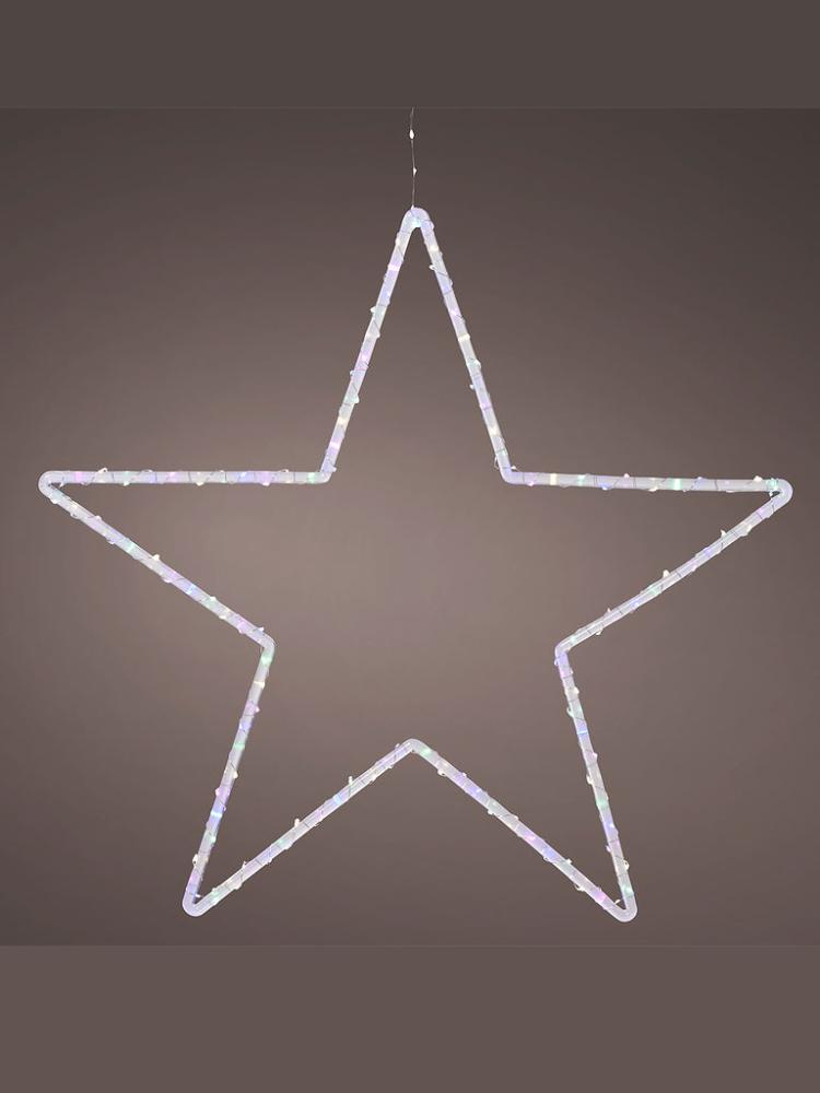 Silhouettes | 60cm B/O Clear Star Silhouette with Micro LEDs Outdoor Christmas Lights Silhouettes