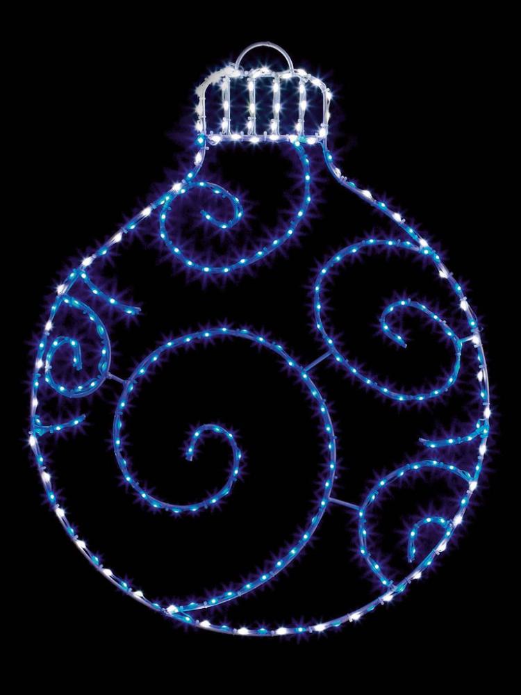 Silhouettes | 78 x 59cm Twinklng Flexi Bright Bauble with 238 LEDs Outdoor Christmas Lights Silhouettes