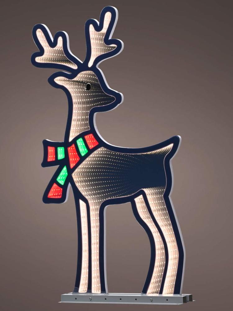 Silhouettes | 85cm Infinity Light – Deer Outdoor Christmas Lights Silhouettes