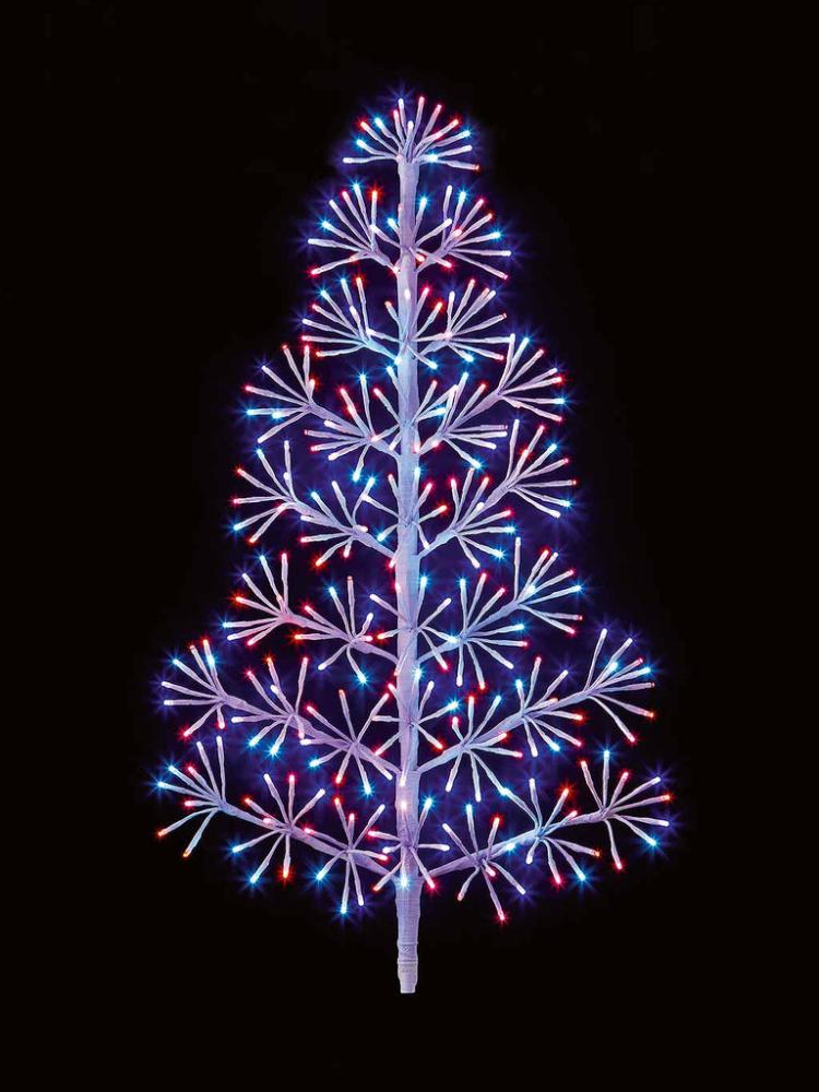 Silhouettes | 90cm Tree Starburst with 296L Twinkle & Timer Outdoor Christmas Lights Silhouettes