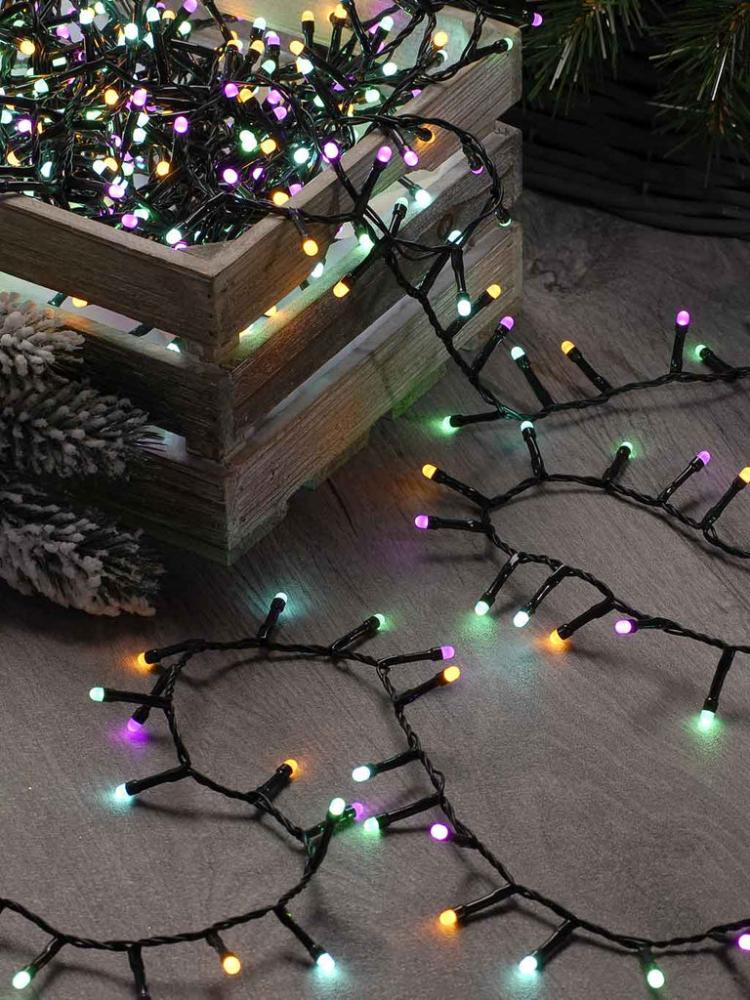 String Lights | 1000 LED Glow-Worm Lights Outdoor Christmas Lights String Lights