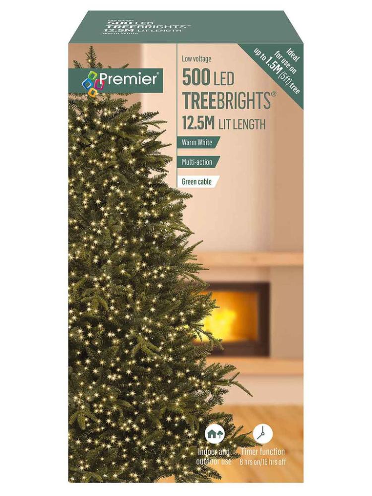 String Lights | 500 LED Multi-Action Treebrights with Timer Christmas Tree Lights Christmas Tree Lights