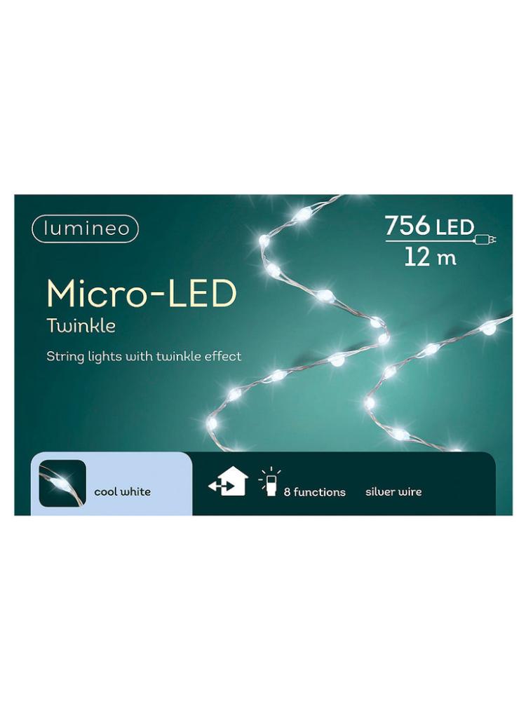 String Lights | 756 Micro LED Multi-function Twinkle Extra Dense String Lights Outdoor Christmas Lights String Lights